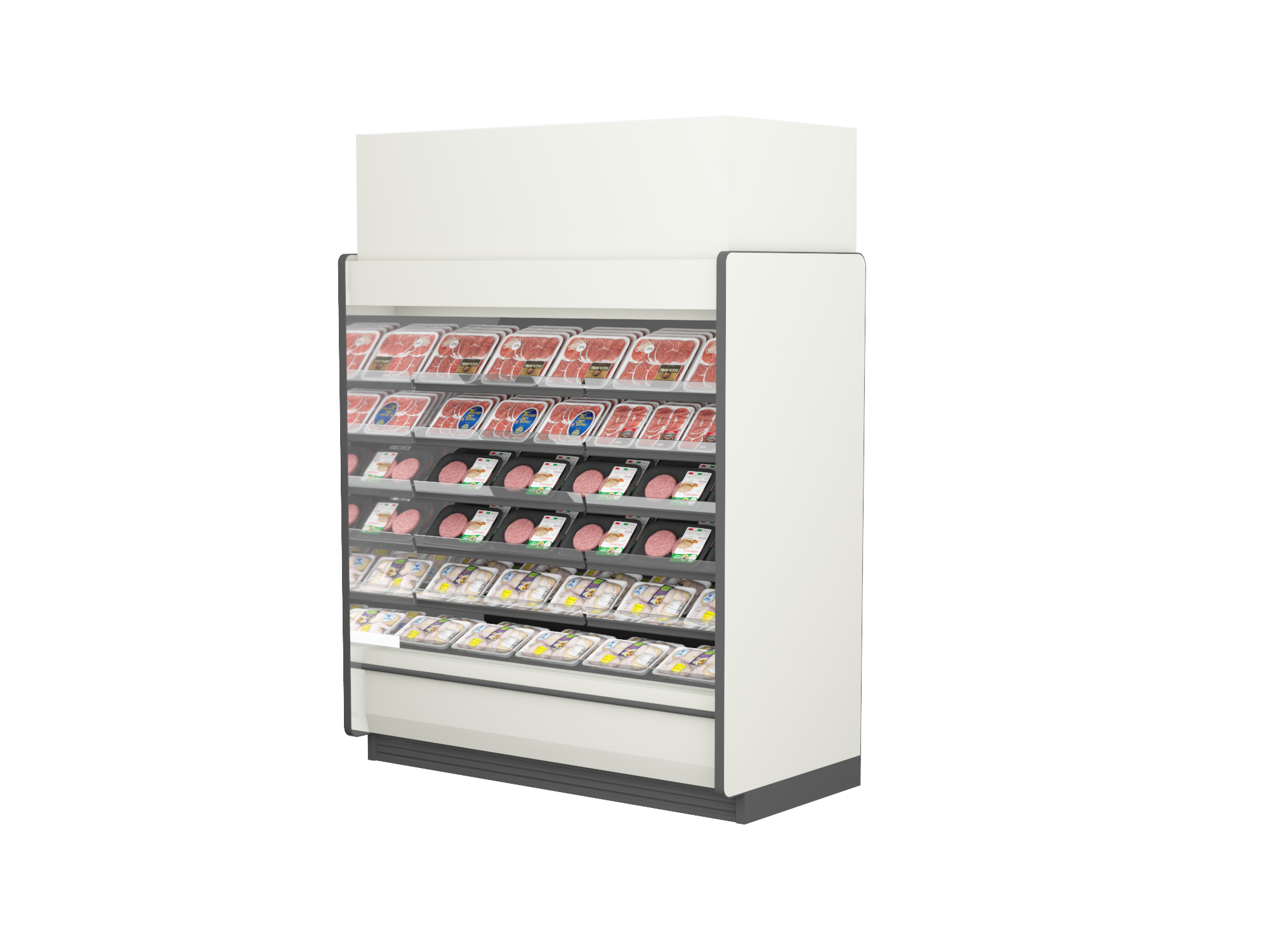 ON5MXA-NRG R-290 Narrow Five Shelf Multi-Deck Self-Contained
