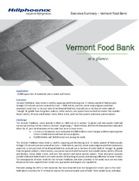 Vermont Food Bank Industrial Executive Summary.pdf
